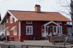 Gudstjänst på Västanfors hembygdsgård