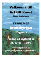 Vernissage i Brukskyrkans kafé