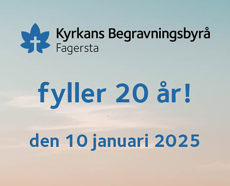 Kyrkans Begravningsbyrå fyller 20 år