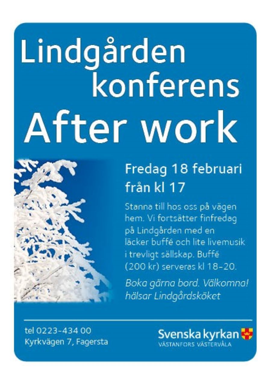 After work på Lindgården 18 februari