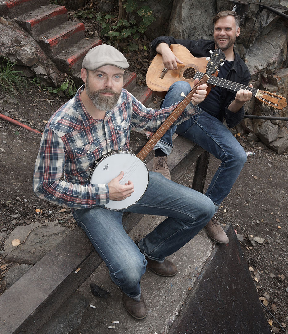 Bouzouki, mandolin, banjo och munspel...
