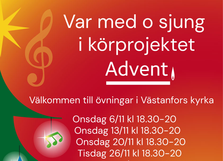 Var med och sjung i körprojektet Advent!