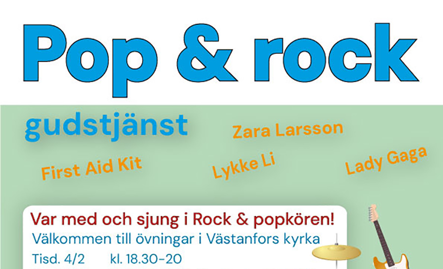 Var med och sjung i Rock & popkören!