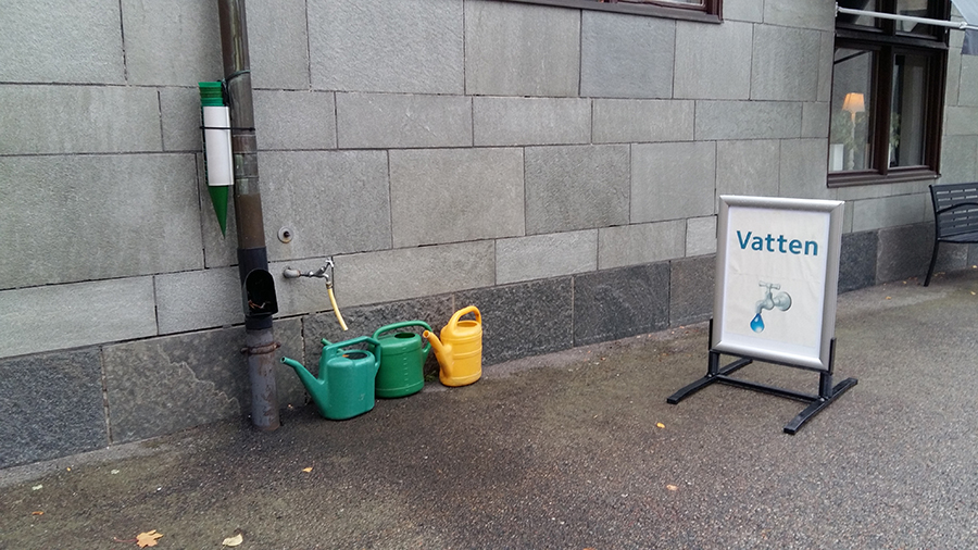 Vattnet på kyrkogården avstängt för säsongen