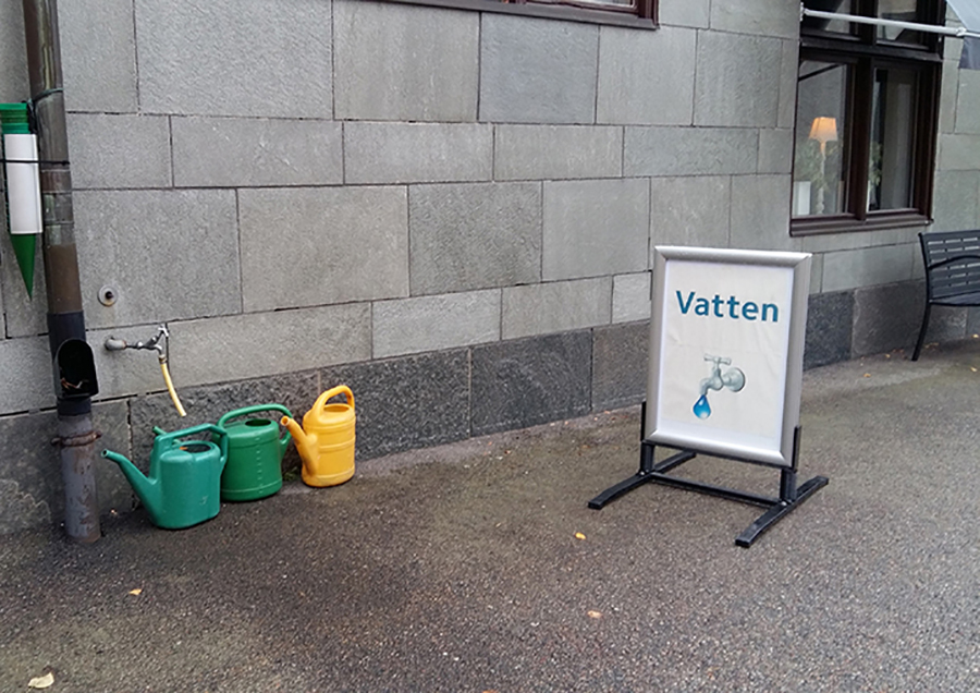Vattnet på kyrkogården avstängt för vintern